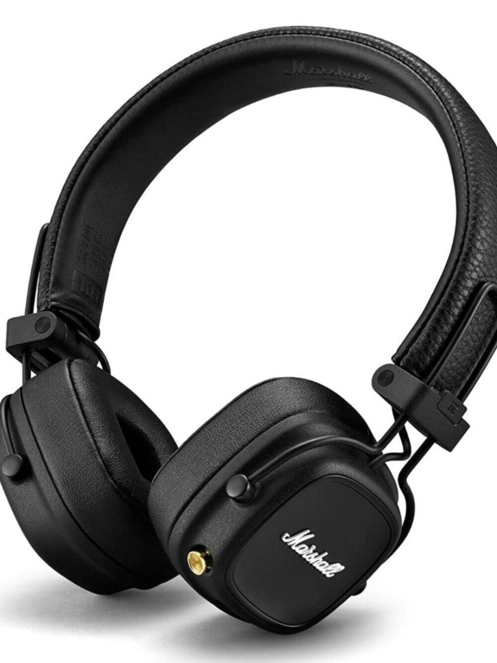 Marshall Major IV On-Ear Bluetooth Black Headphone, 80+ Hours Wireless Playtime